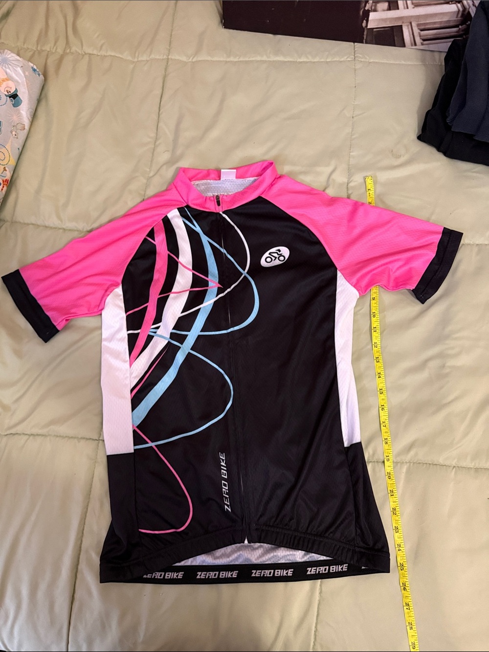 Women's Pink & Black Cycling Jersey